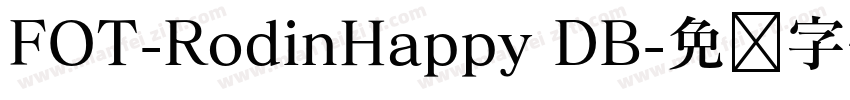 FOT-RodinHappy DB字体转换